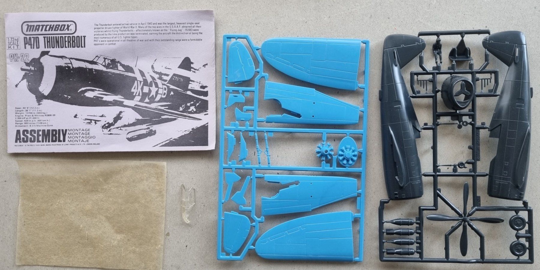 Matchbox Kit di modellismo & Modellini statici: 1/72 Matchbox P-47D – Usato da Grand-Lancy venduto da LFW 3