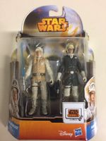 LUKE SKYWALKER - HAN SOLO HOTH 9 cm STAR WARS ACTION FIGURE
