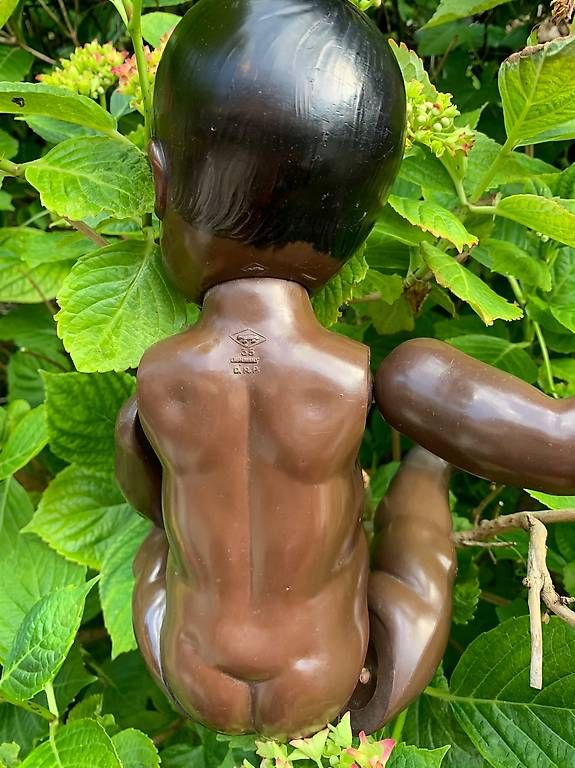 Bambole: Poupée celluloid Schildkrot turtle Germany 35 bébé africain – Usato da Martigny venduto da only__you 3