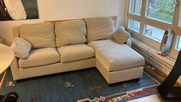 IKEA 3er-Sofa mit Staubox Vinliden HAKEBO beige