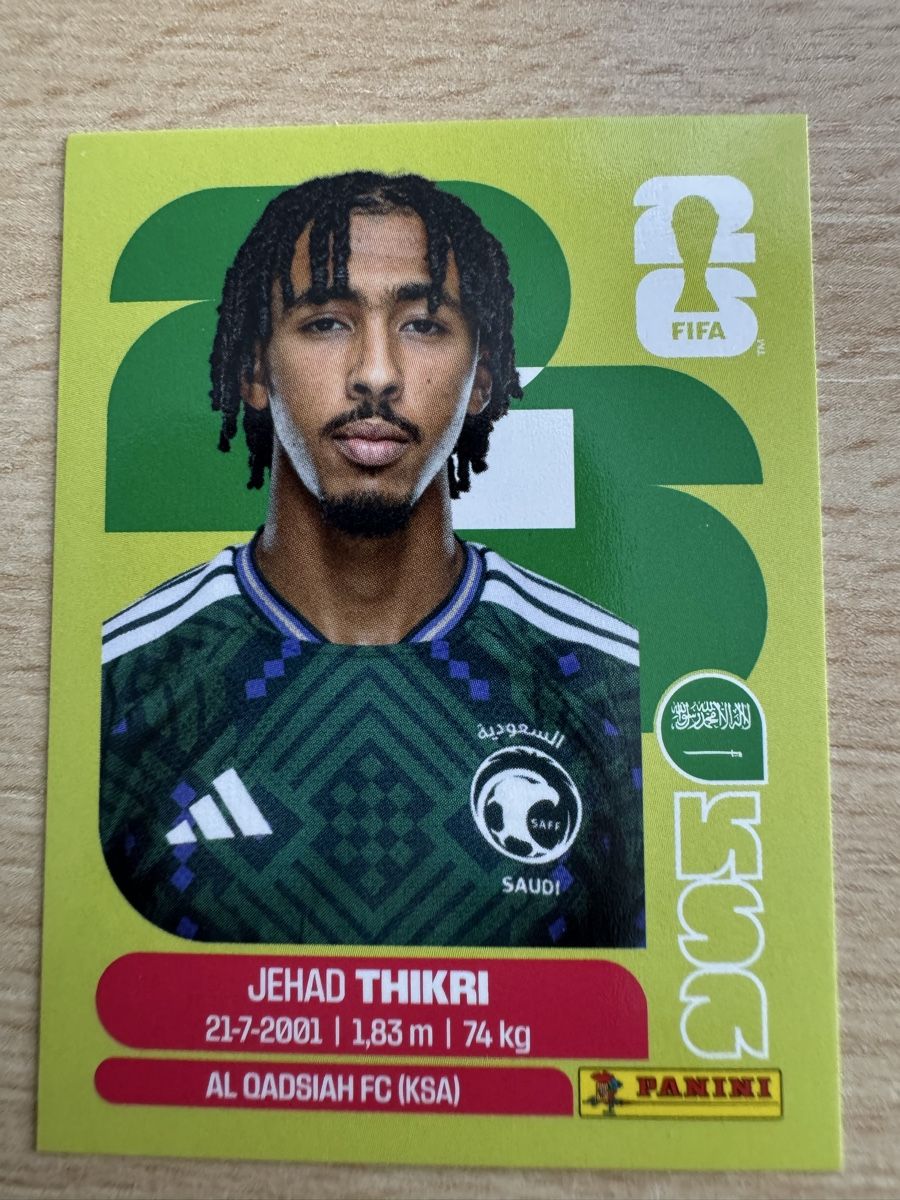 Panini Carte collezionabili: Panini WM 2026 - KSA 6 - Thikri – Usato da Eschenbach SG venduto da Grummelzwerg