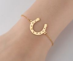 Armband Reiter Pferd Hufeisen Glück in SILBER oder GOLD 🐎🍀