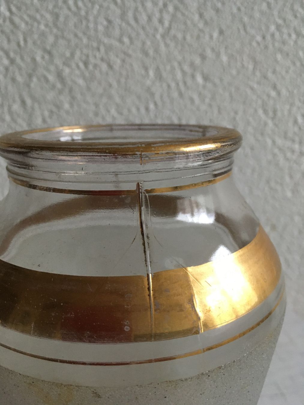 Vasi & Recipienti: Vintage Vase mit Goldrand – Usato da Lyss venduto da Punktum01 1
