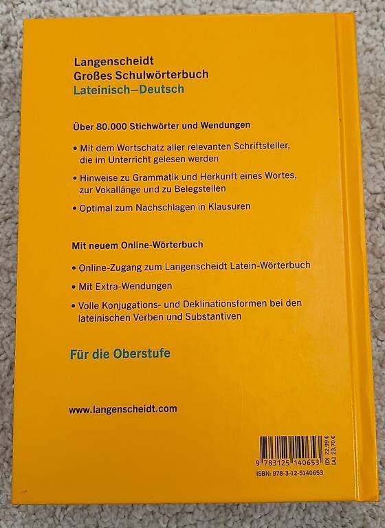 Libri: Langenscheidt: Lateinisch-Deutsch – Nuovo e nell'imballaggio originale da Freienbach venduto da lin_5lbb 1