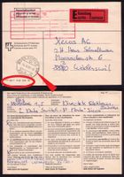 GANZSACHE PAKETABHOLUNG_PTT 299.17_Vll 89_ZOLLAMT FLUGHAFEN