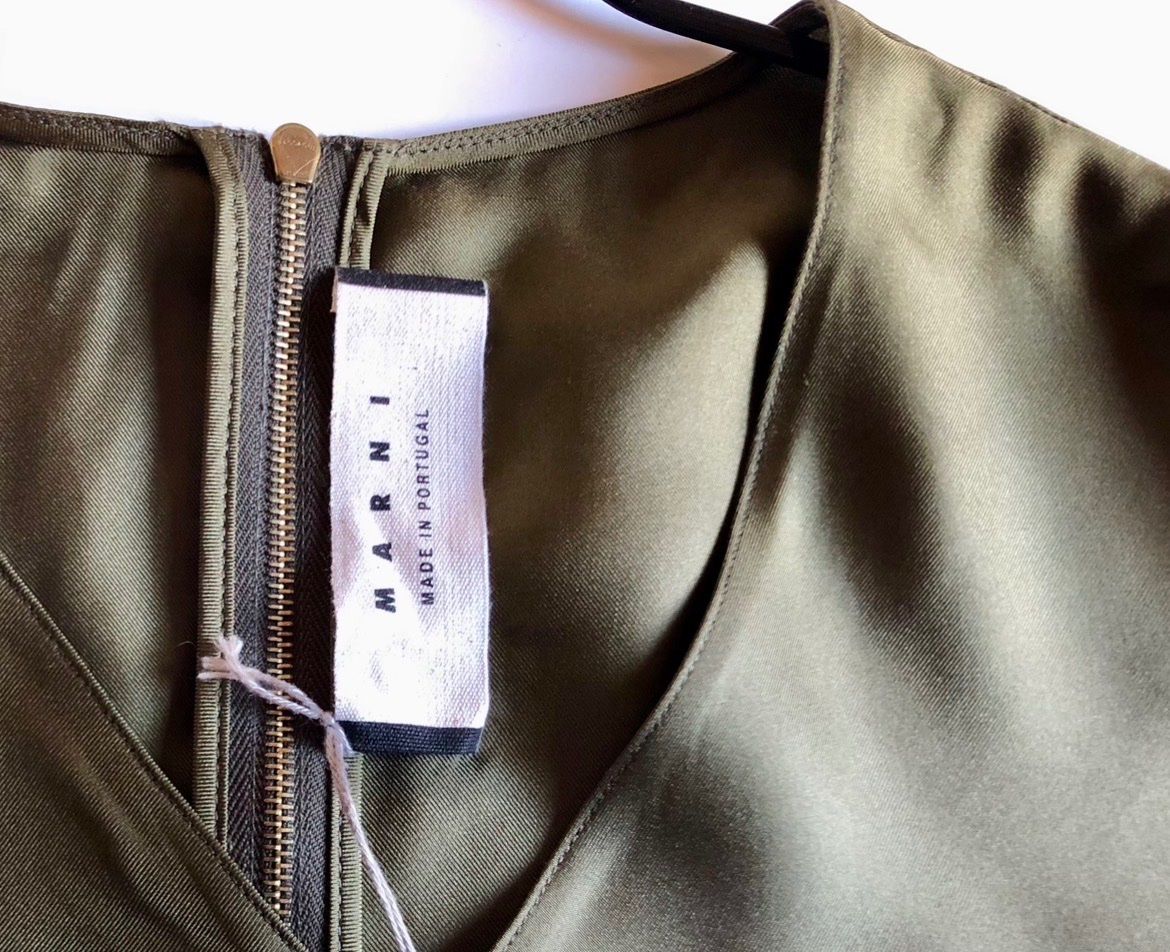 Marni Camicette: MARNI Bluse olivgrün, Grösse 40 – Nuovo (secondo la descrizione) da Grellingen venduto da dinge 2