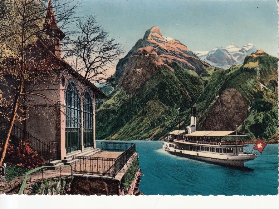 Ansichtskarten: Tellskapelle coloriert 1952 – Gebraucht aus Bürglen TG von StampGraf