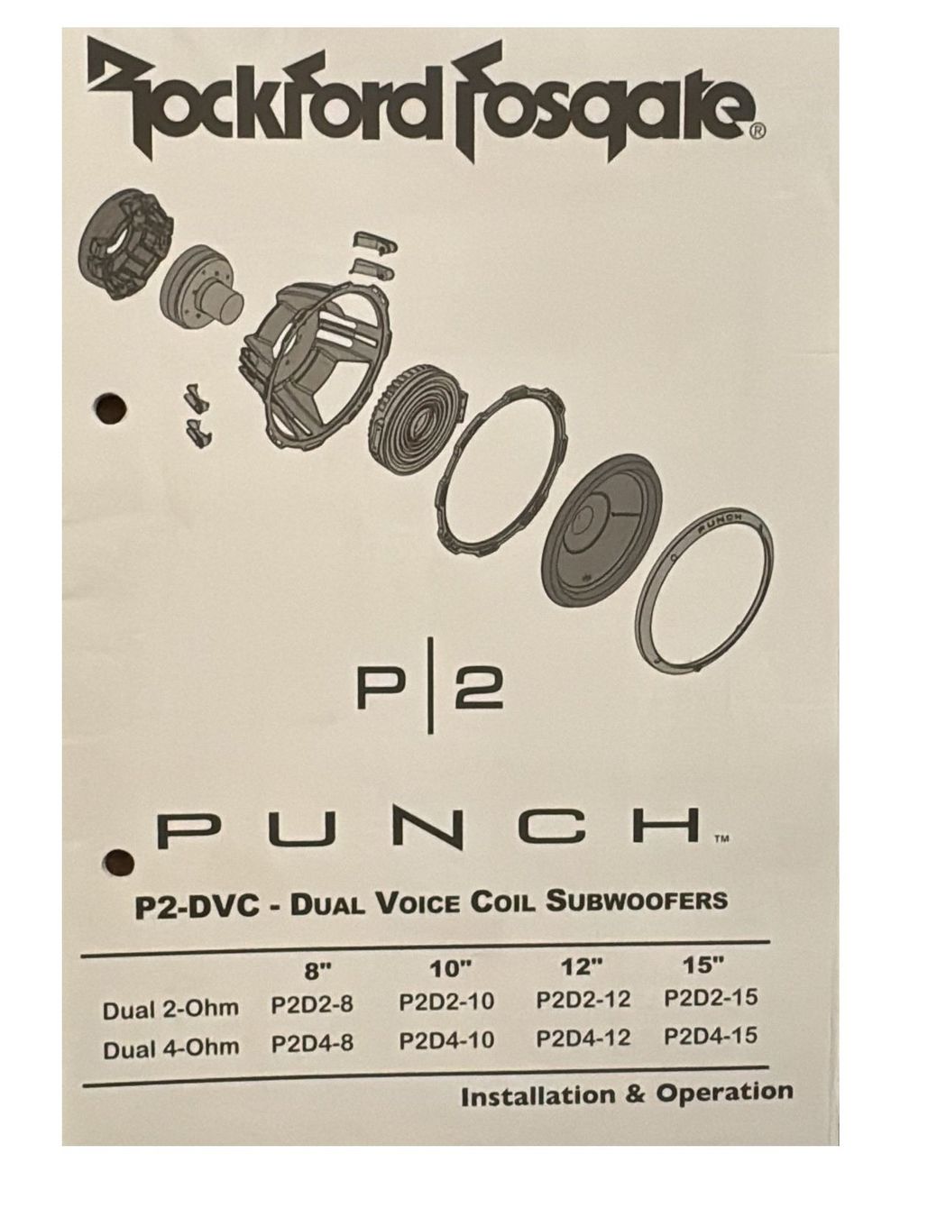 Lautsprecher: Rockford Fosgate Punch P2D2 -Subwoofer – Gebraucht aus Humlikon von GX30 4