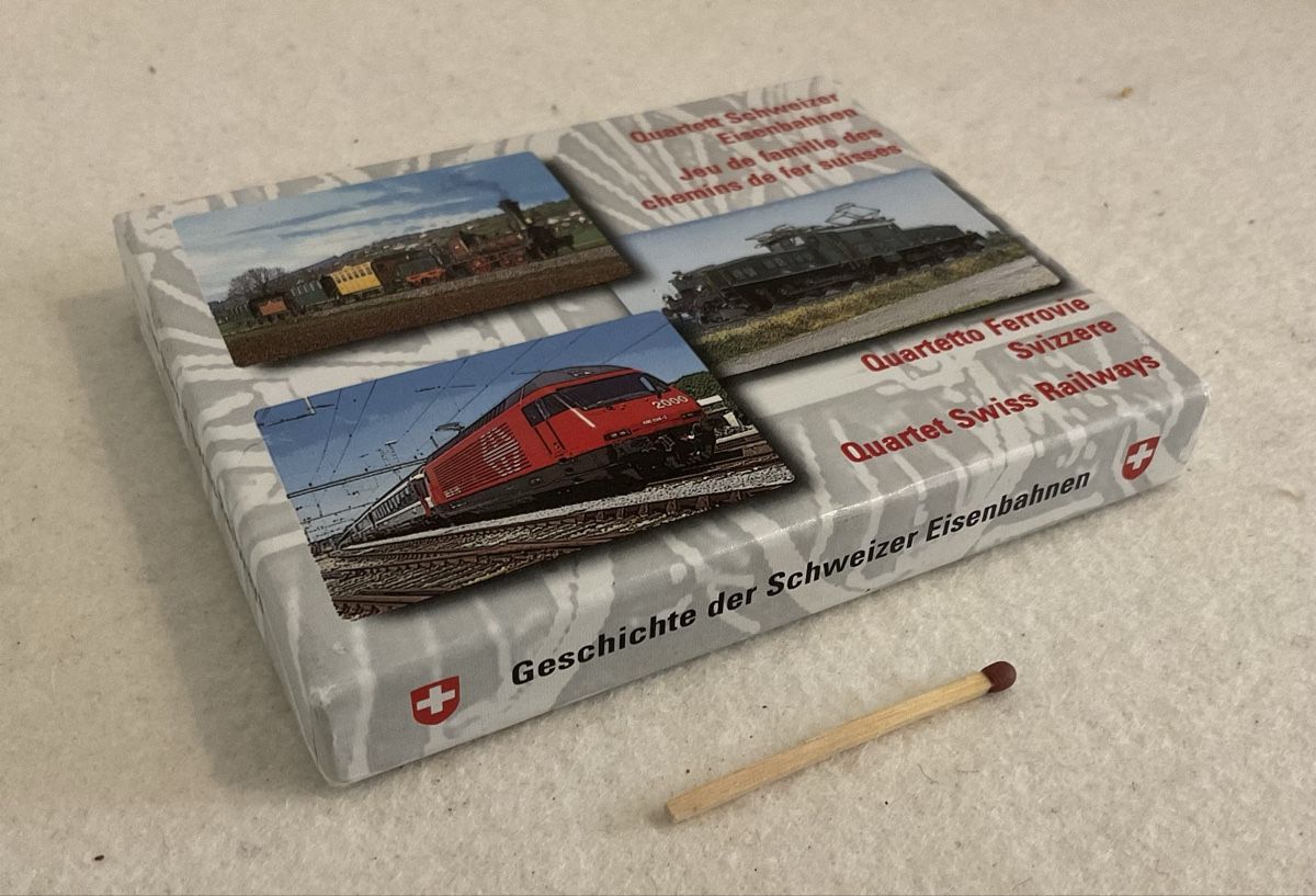 Giochi: Schweizer Eisenbahnen Quartett-Spiel, neuwertig – Usato da Zürich venduto da hi2_vh96