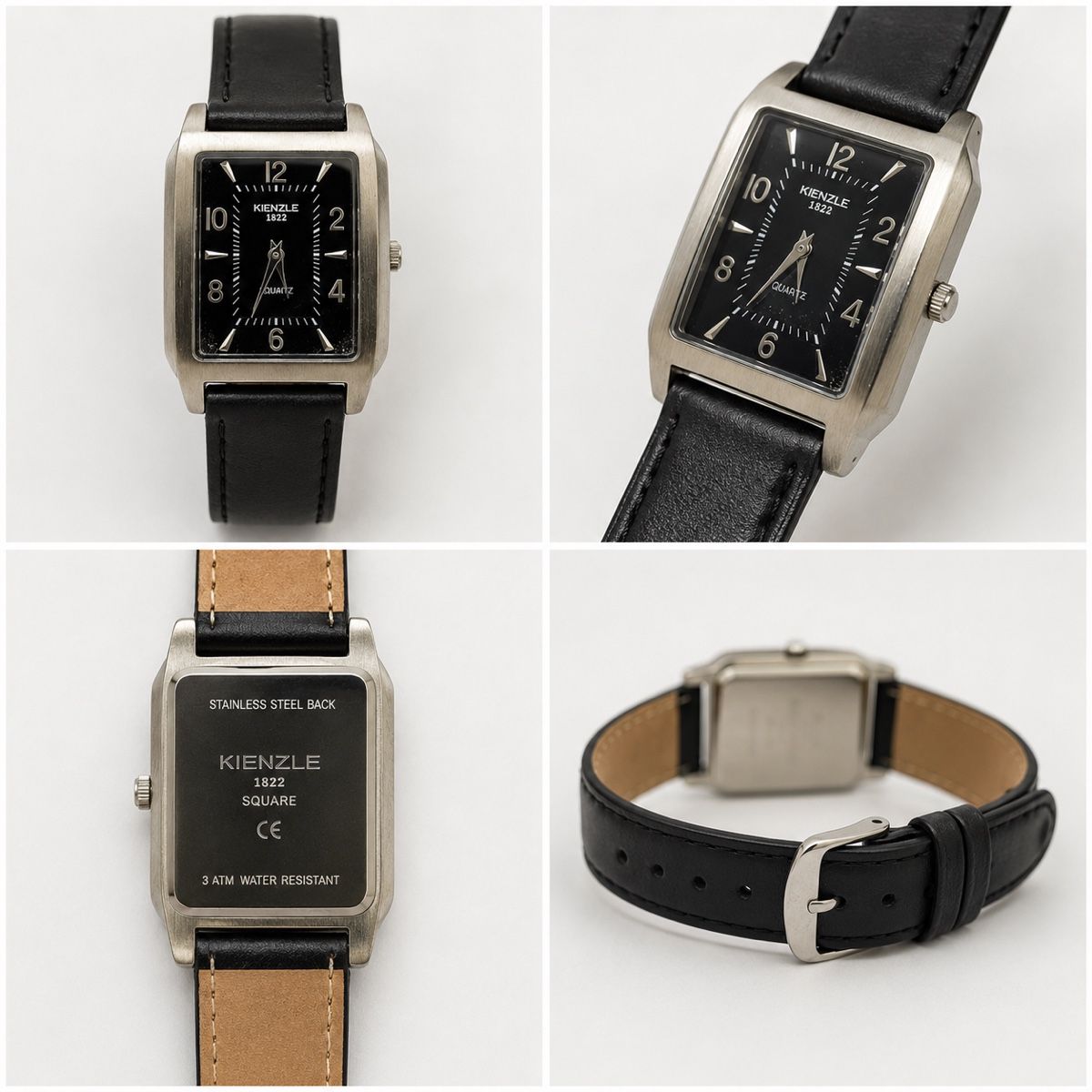 Kienzle Orologi: Kienzle 1822 Square Watch with Leather Strap 31mm – Difettoso da Embrach venduto da Tom1717