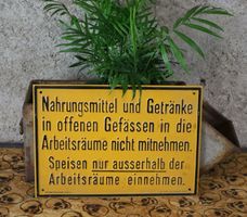 Blechschild "Nahrungsmittel & Getränke"