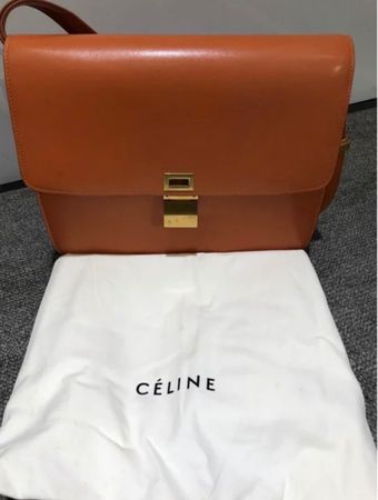 CÉLINE "OLD" CLASSIC LARGE BOX BAG (philo phoebe) orange 🧡