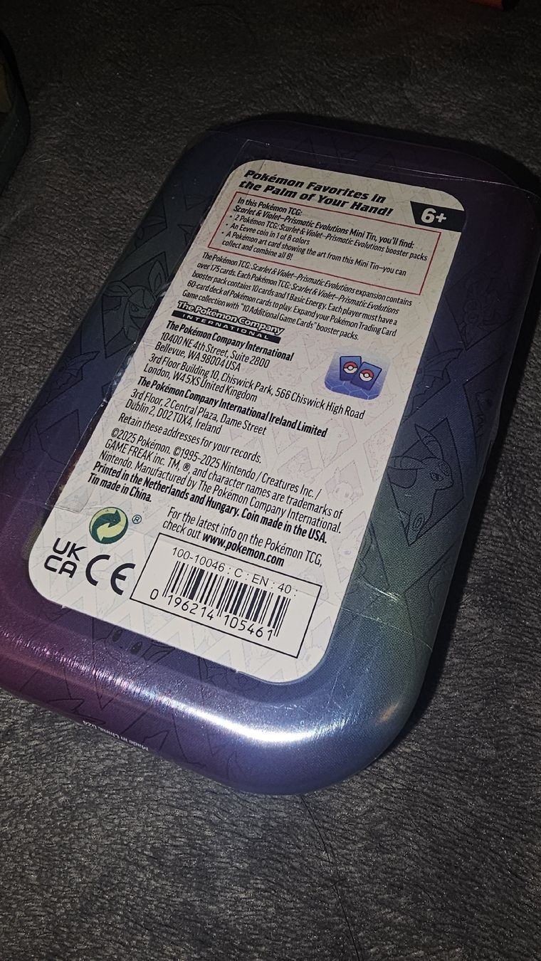 Pokémon Carte collezionabili: Pokémon Mini Tin Prismatic Evolution – Nuovo (secondo la descrizione) da Zollikofen venduto da TonisRetroResale 1