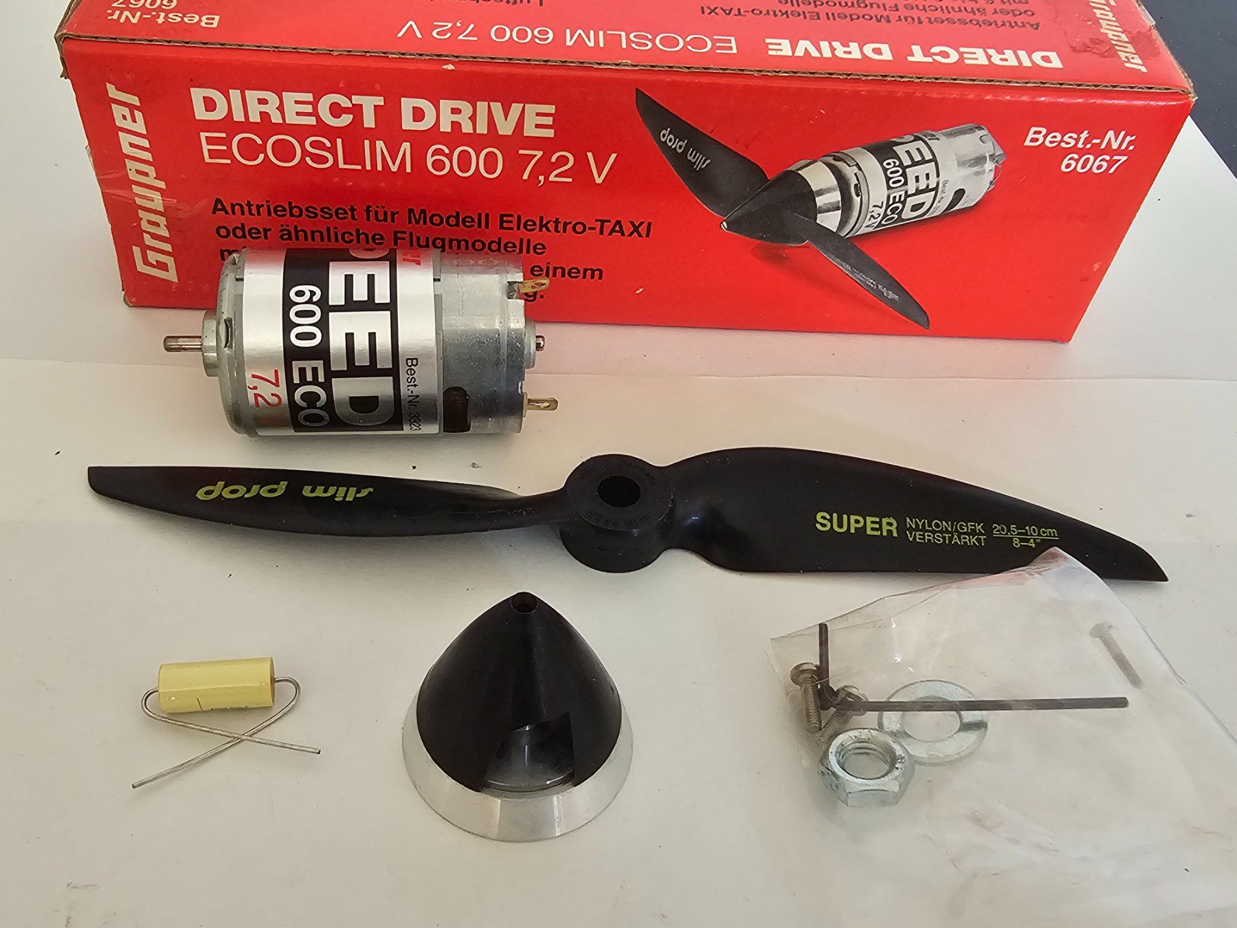 Graupner Modellismo RC: Graupner Direct Drive Ecoslim 600 7,2 V Best.Nr 6067 – Nuovo e nell'imballaggio originale da Hunzenschwil venduto da swissladyshop 1