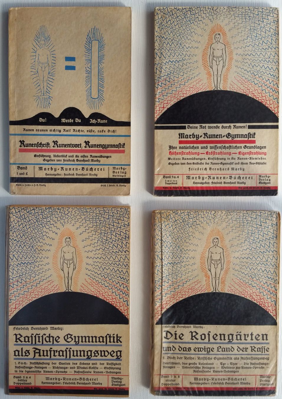 Libri: Marby-Runen-Bücherei, 4 Bände, 1932-1935 – Usato da Oberriet SG venduto da ganesh435