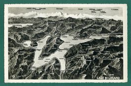 Lago di Lugano, Panoramakarte, 1946