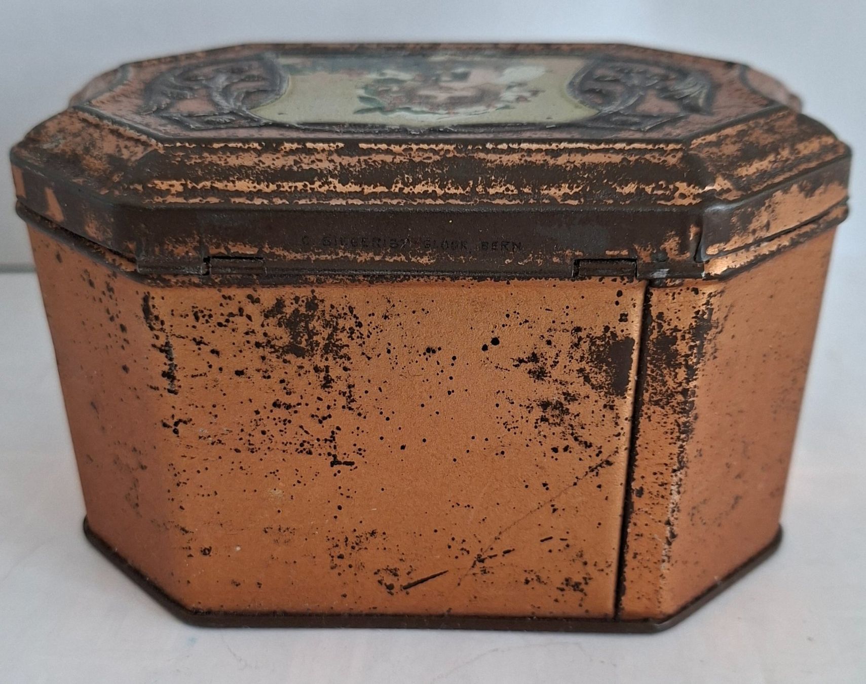 Barattoli: Antike Blechdose Merkur Kaffee Jugendstil – Usato da Opfikon venduto da Diversamente 6