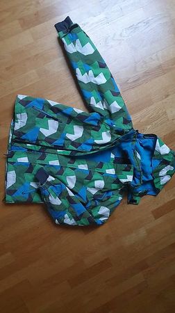 Skijacke blau, gebraucht, 158/164