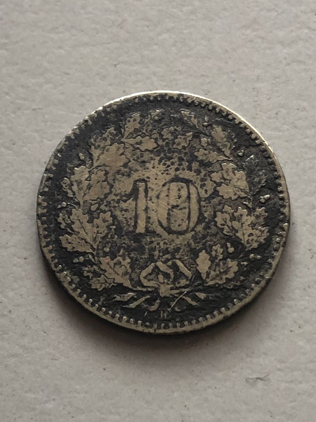Alle Münzen: 10 Rp. 1850 – Gebraucht aus Schötz von Odpa 1