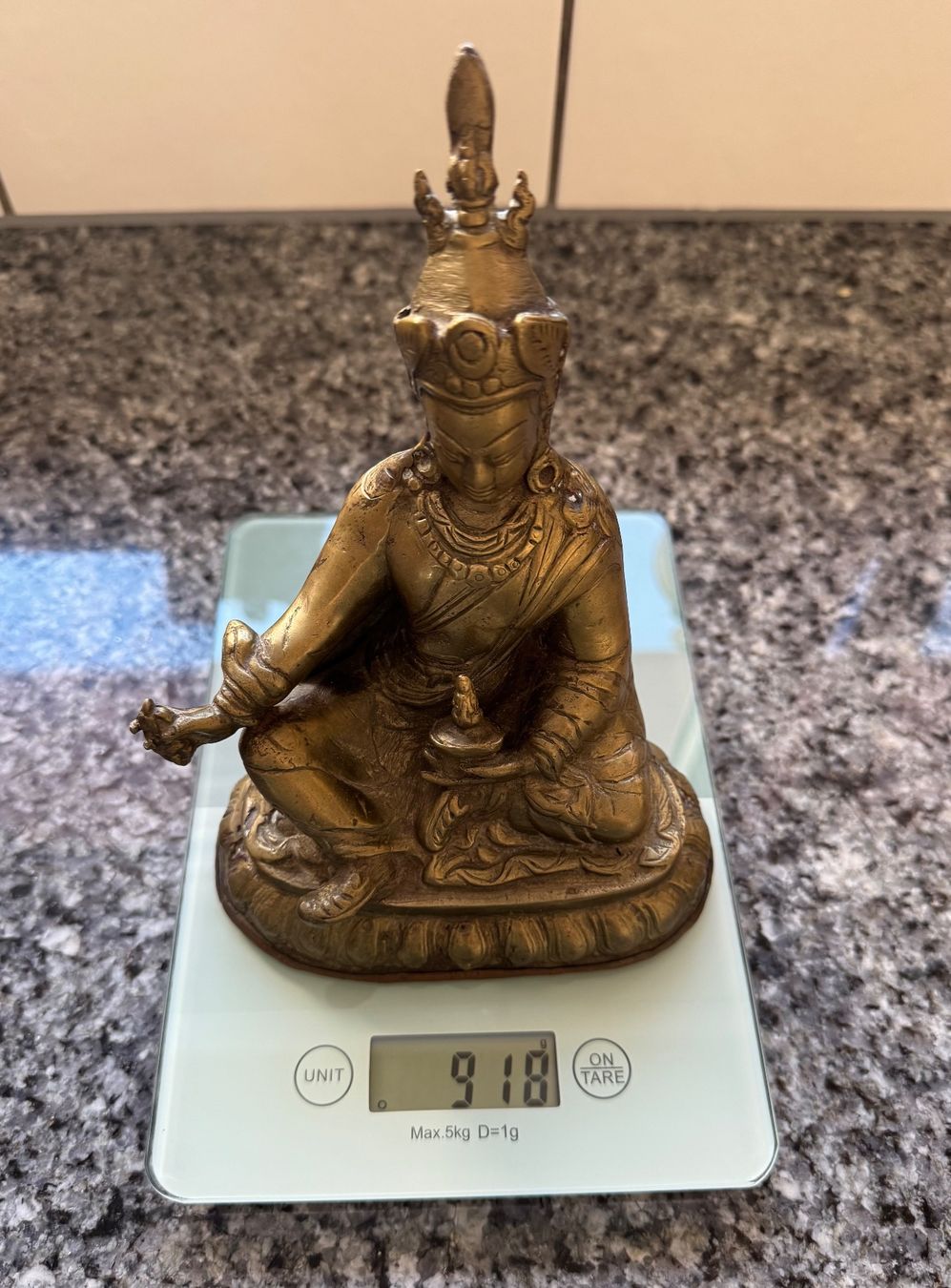 Figuren: Buddha Figur Messing 918g - Vintage – Gebraucht aus Flumenthal von Krajan 6