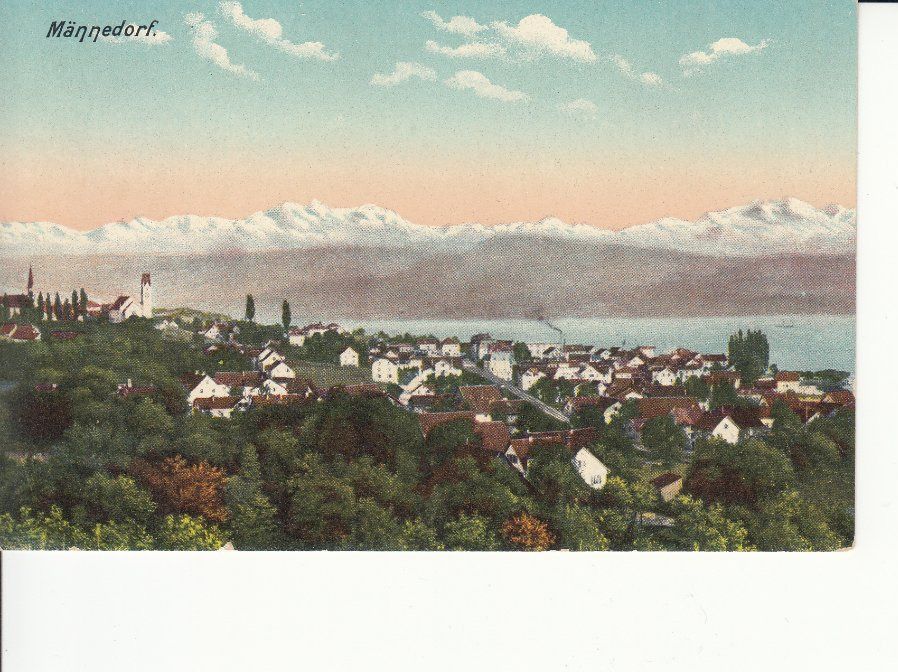 Cartoline postali: Männedorf ca. 1900 – Usato da Bürglen TG venduto da StampGraf