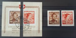 Blockausschnitte Pro Juventute 1941