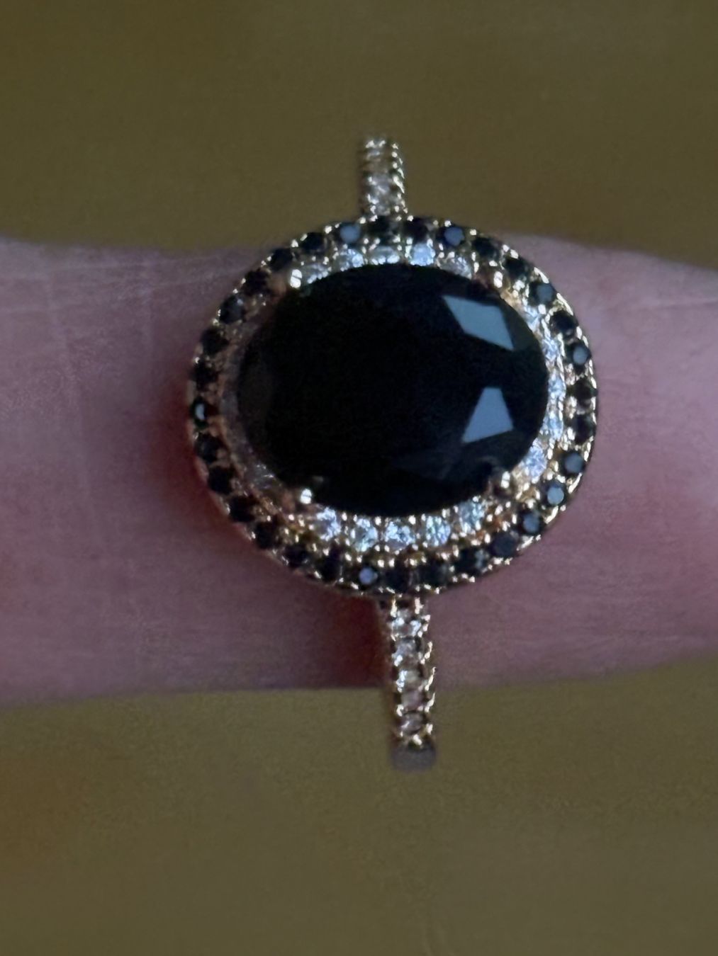Anelli: Luxus Elegante Gr.19/9 Ring Farbe: Rosa/Schwarz – Nuovo (secondo la descrizione) da Biel-Bienne venduto da Roserosse13 2