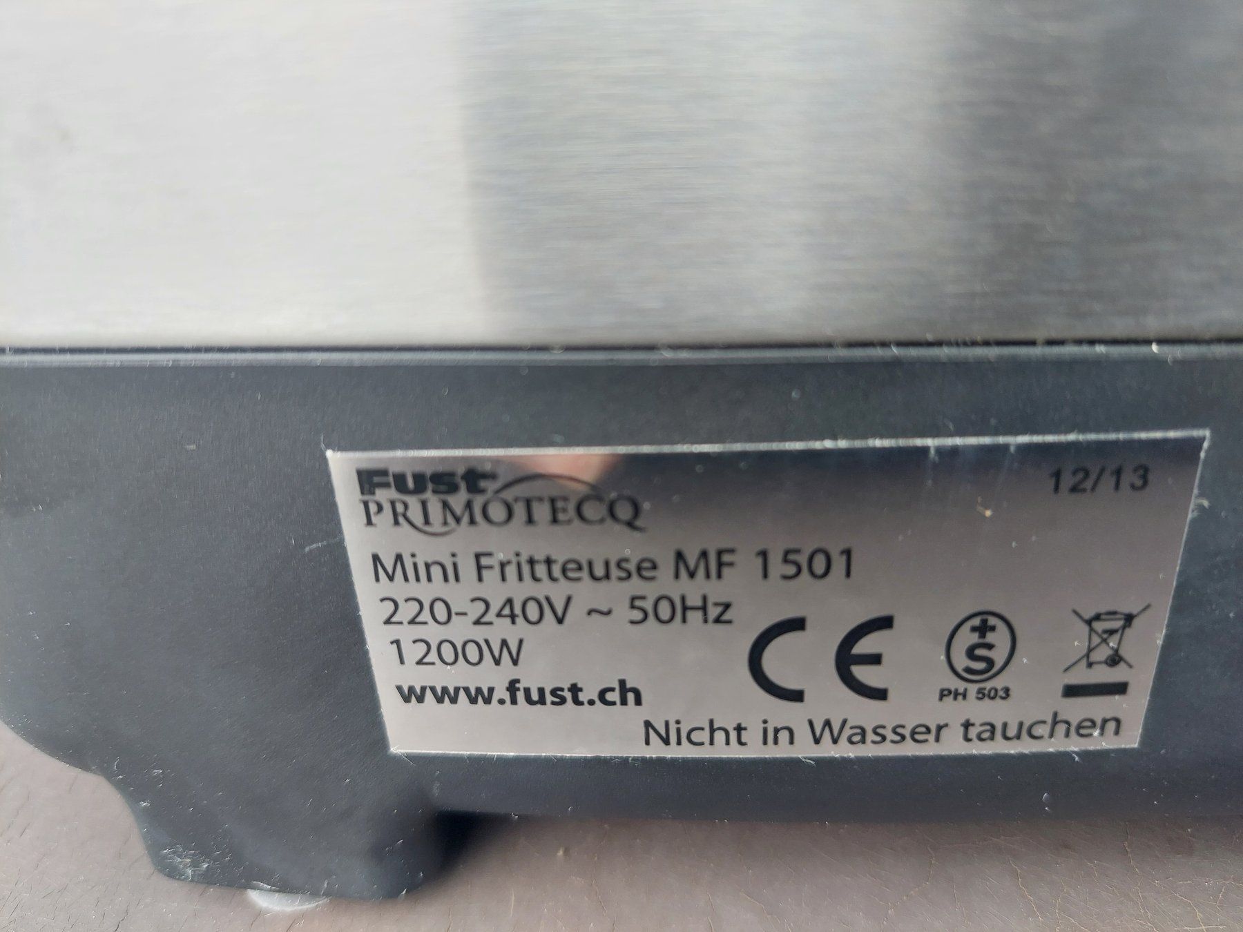 Primotecq Elettrodomestici da cucina: Friteuse mini, ca. 1,3  Liter, ex Fust – Usato da Obfelden venduto da Funke2 3
