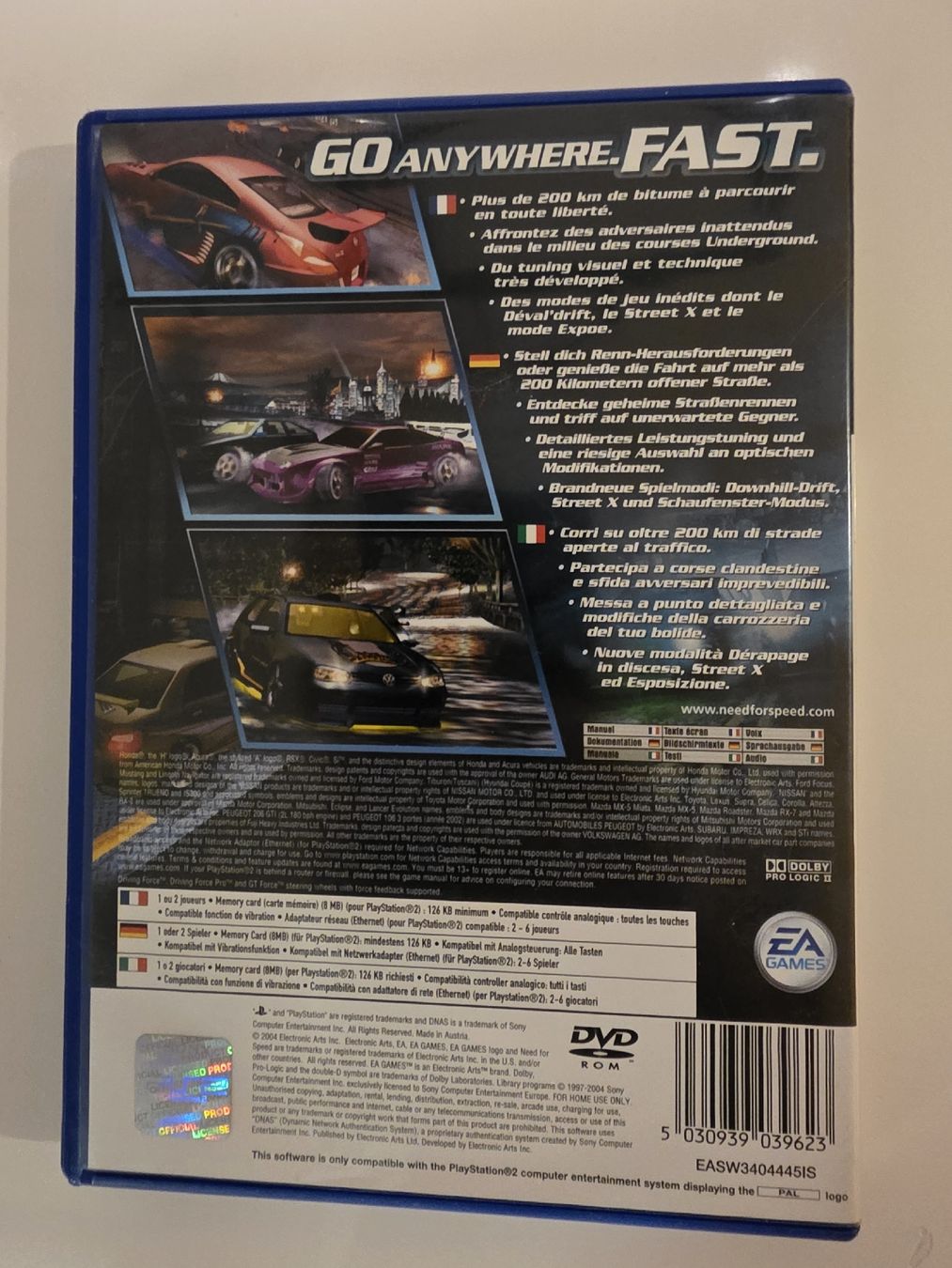 Giochi: Need for Speed Underground 2 (PlayStation 2) – Usato da Herisau venduto da Warehouse97 1