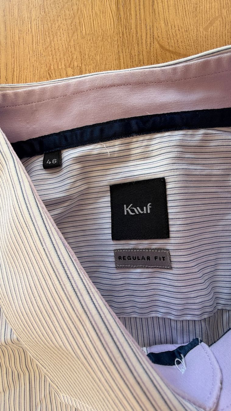 Camicie: Hemd - KAUF Kurzarm grau Regular Fit Gr. 46 – Usato da Winterthur venduto da Secondhand-Family 3