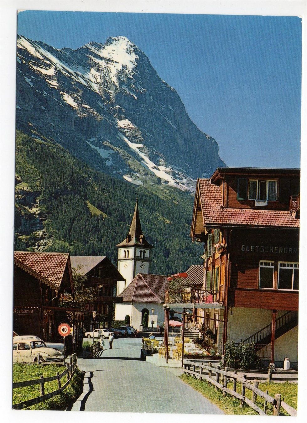 Cartes postales: GRINDELWALD Gletschergarten mit Eiger, Auto – Neuf (Voir description) à Jona par philajona