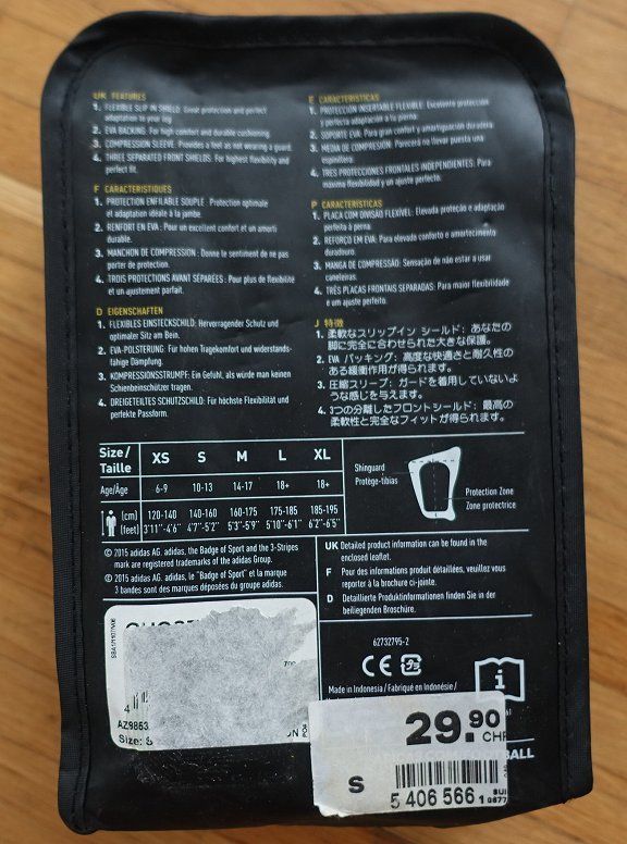 Protezioni & Imbottiture: Adidas Ghost Pro Schienbeinschoner S 140-160 – Nuovo (secondo la descrizione) da Zürich venduto da EHEH1 2