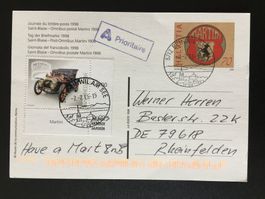 Tag der Briefmarke 1998 St. Blaise MARTINI ZN 1557 Fahrzeuge