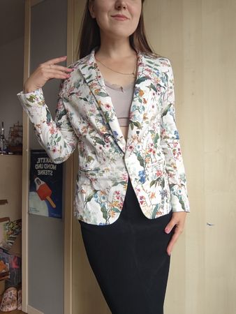 ORSAY Women's Floral Spring Blazer, Size 36