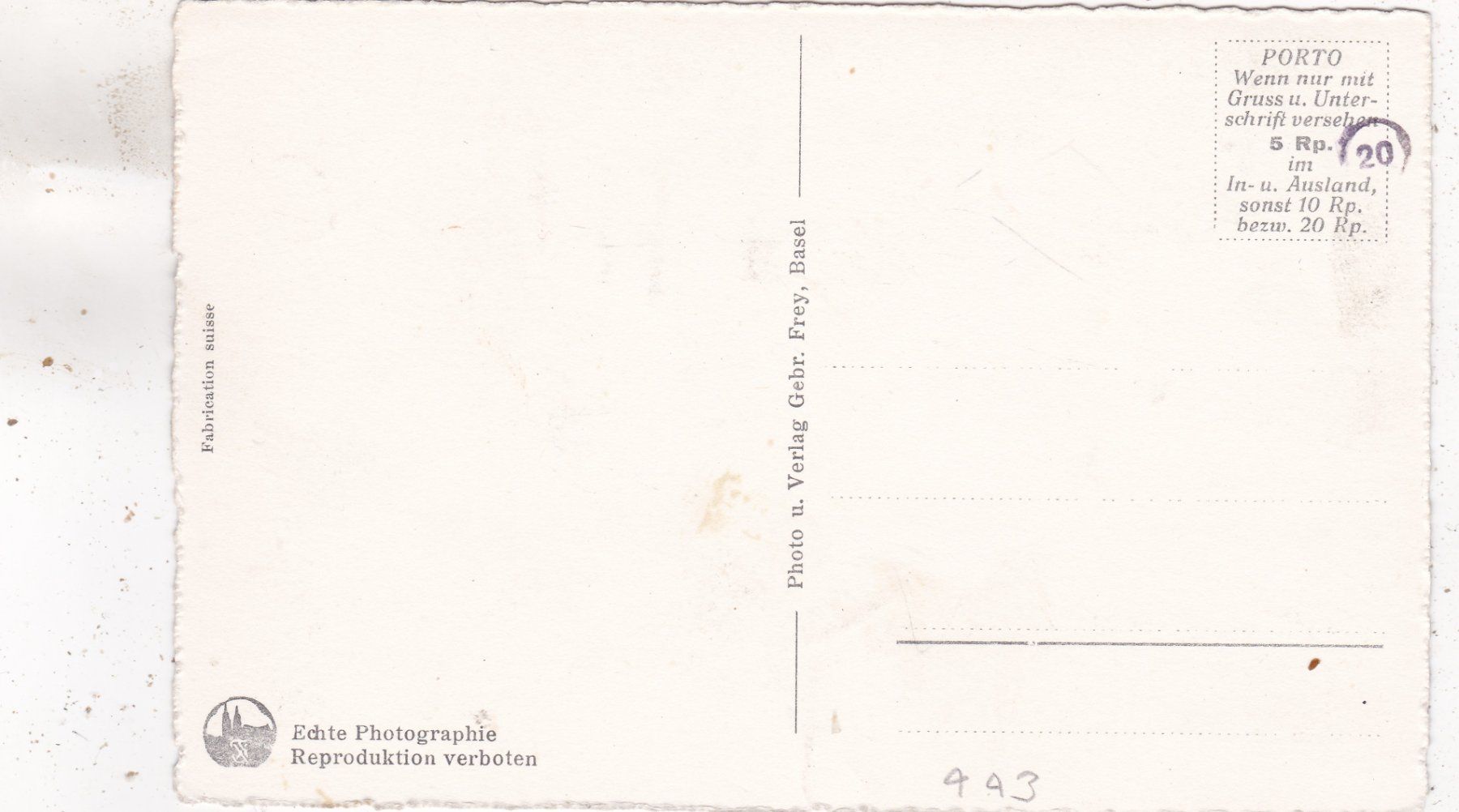 Cartoline postali: Basel Neuer Bürgerspital – Usato da Herisau venduto da Lisegrat2008 1