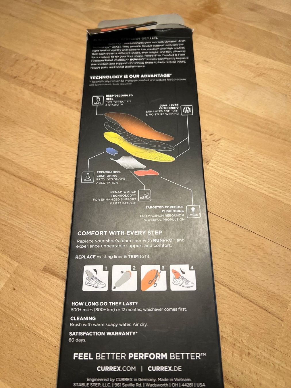 Scarpe da uomo: CUREX RunPro Low Profile, Grösse L Einlegesohle Sport – Usato da Bern venduto da Lehmannx1 4
