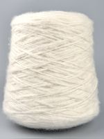 Kaschmir Seide Konenwolle Weiss Loro Piana Strickmaschine 
