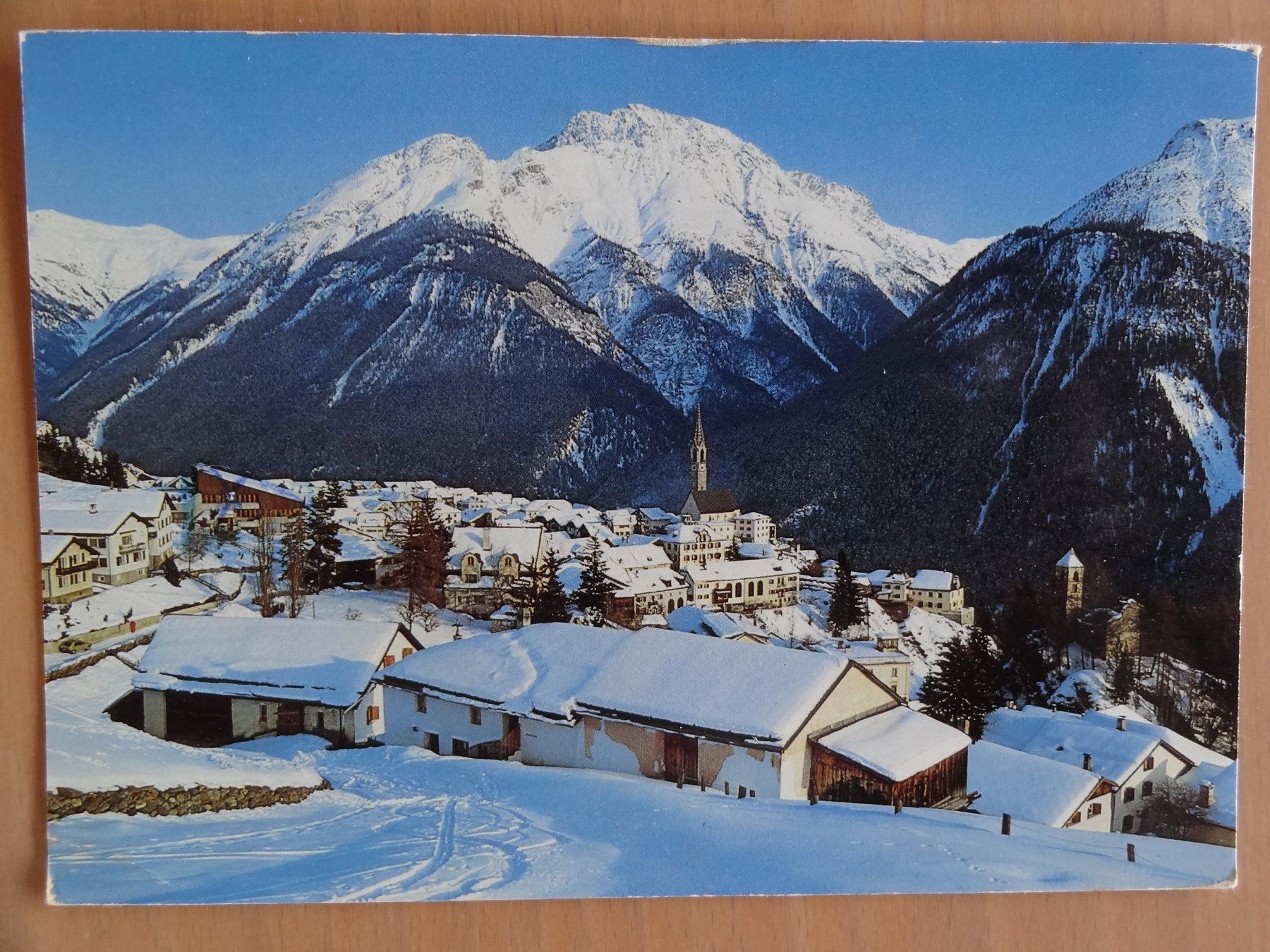 Cartoline postali: Sent - Grisons - enneigée – Usato da St Léonard venduto da Riglin