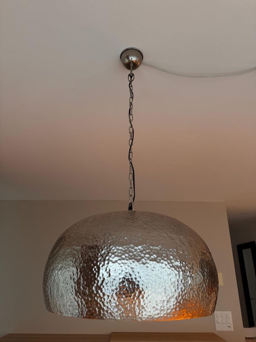 Pfister Lampade: Deckenlampen / Hängelampen aus Eisen - Silber – Usato da Wettingen venduto da fapppio28 3