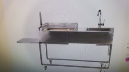 Holzkohle Grill.  Autoorküche