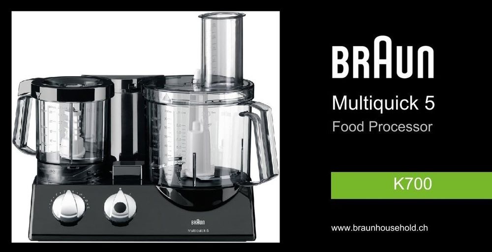 Braun K chenmaschine K700 black Multiquick 5 Neuware Acheter