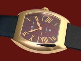 Massive 18K Rose Gold Roman Dial Van der Bauwede New