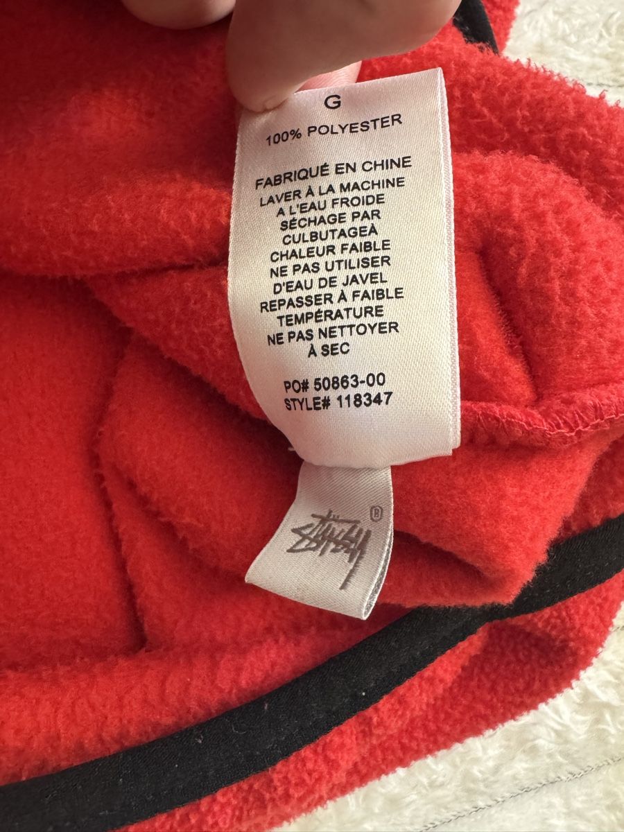 Stüssy Pulls & Sweat-shirts: Original Stüssy Fleece Jacke Rot L – Neuf (Voir description) à Vionnaz par b_f_d_r_g 5