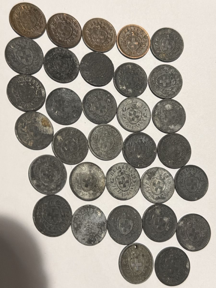 Tutti le monete: 1 Rappen lot – Usato da Hittnau venduto da Pat_yl7f