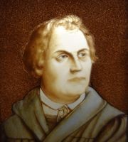 Martin Luther 1483-1546 / Hinterglasbild