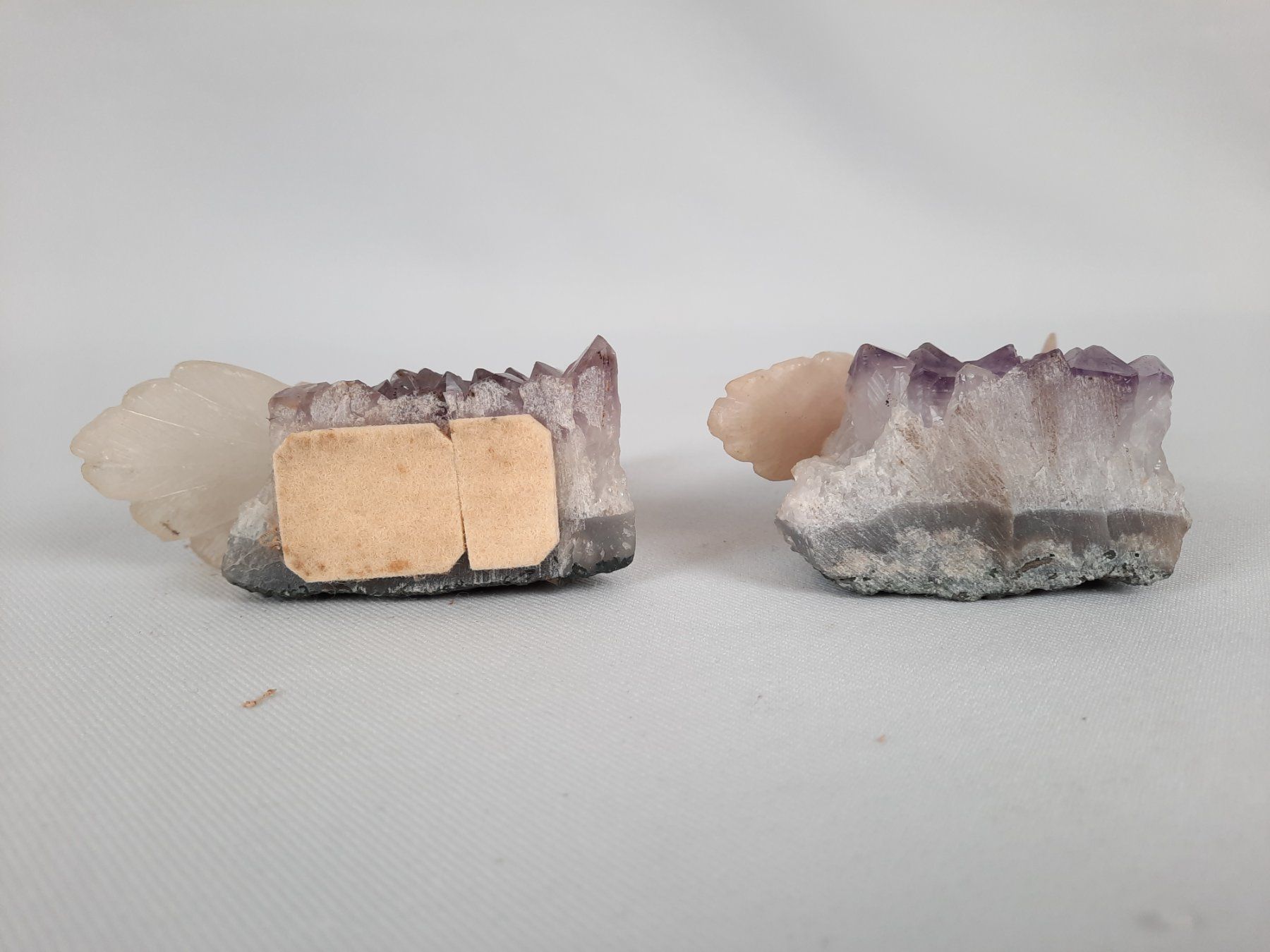 Minerali & Pietre curative: 2 Amethysten mit Vögeln – Usato da Beinwil am See venduto da Restwert_Beinwil 2