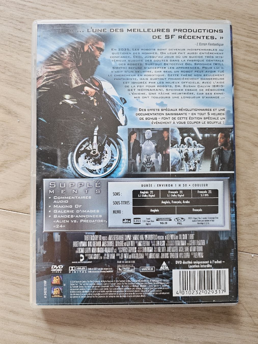 Tutti i DVDs: I, Robot - DVD Science-Fiction avec Will Smith – Usato da La Joux FR venduto da car_ck96 2