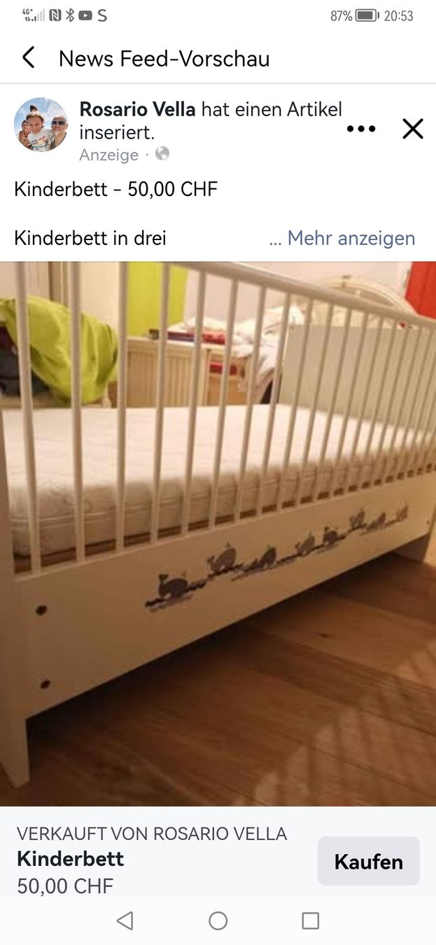 Letti: Kinder Bett – Usato da Islisberg venduto da massimovella