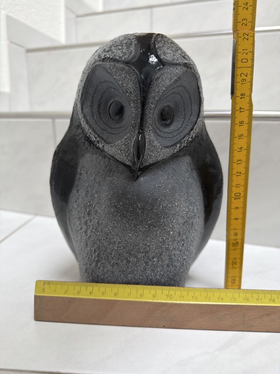 Statuette: Mats Jonasson , Eule, Kristallglas. – Usato da Biberist venduto da Momo33 8