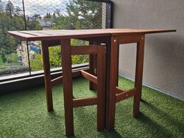 ÄPPLARÖ Klapptisch aus Holz braun gebraucht in gutem Zustand